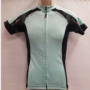Funkier Short-Sleeve Cycling Jersey - Seafoam / Mint Green & Black - Men's XS